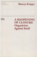 Book cover for A Reopening of Closure