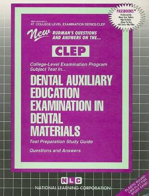 Book cover for Dental Auxiliary Education Examination In Dental Materials