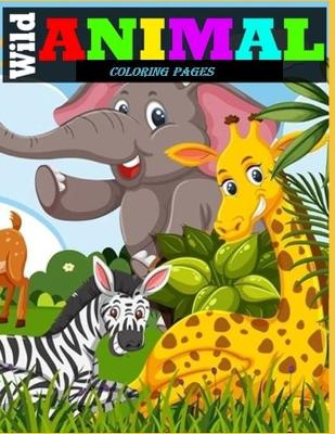 Book cover for Wild Animals Coloring pages