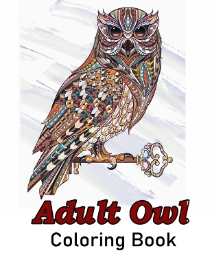 Book cover for Adult Owl Coloring Book