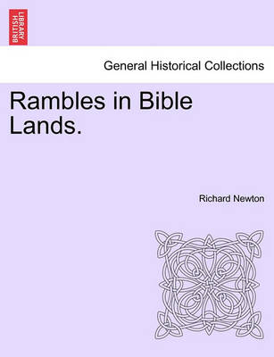 Book cover for Rambles in Bible Lands.