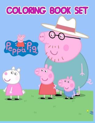 Book cover for Coloring Book Set Peppa Pig