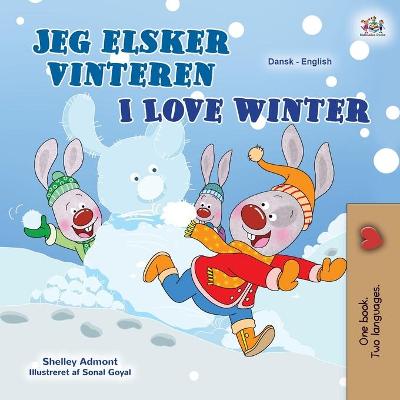Book cover for I Love Winter (Danish English Bilingual Children's Book)