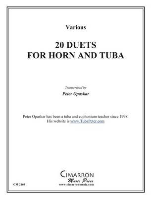 Book cover for 20 Duets for Horn and Tuba