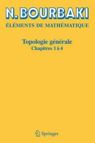 Cover of Topologie Generale