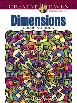 Book cover for Creative Haven Dimensions Coloring Book