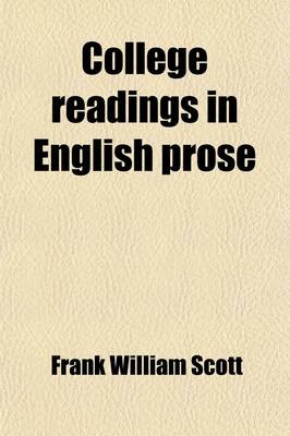 Book cover for College Readings in English Prose