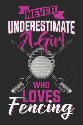 Book cover for Never Underestimate A Girl Who Loves Fencing