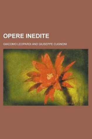 Cover of Opere Inedite