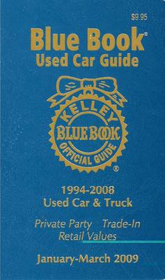 Cover of Kelly Blue Bk Used Car Guide Jan-Jun 2009