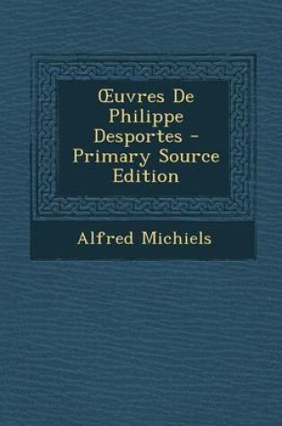 Cover of Uvres de Philippe Desportes