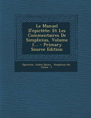 Book cover for Le Manuel D'Epictete