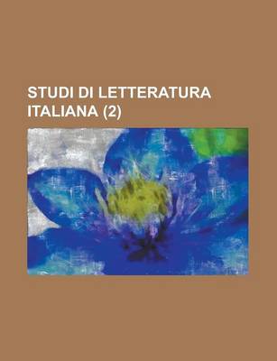 Book cover for Studi Di Letteratura Italiana (2)