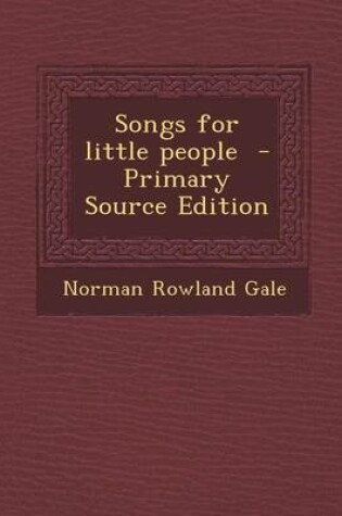 Cover of Songs for Little People