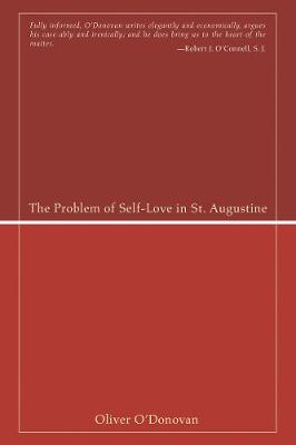 Book cover for The Problem of Self-Love in St. Augustine