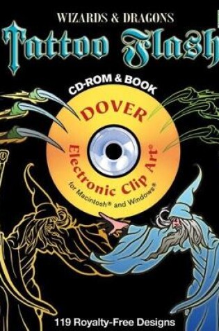Cover of Wizards and Dragons Tattoo Flash CD-ROM and Book