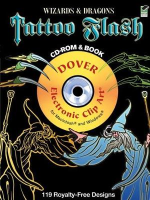 Cover of Wizards and Dragons Tattoo Flash CD-ROM and Book