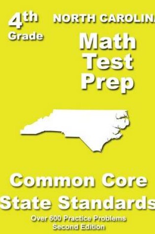 Cover of North Carolina 4th Grade Math Test Prep