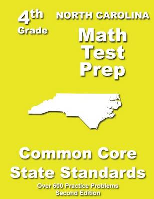 Book cover for North Carolina 4th Grade Math Test Prep