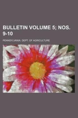 Cover of Bulletin Volume 5; Nos. 9-10