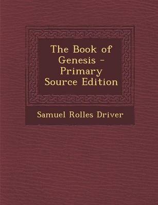 Book cover for The Book of Genesis - Primary Source Edition