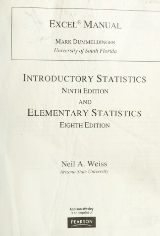 Book cover for Excel Manual for Introductory Statistics and Elementary Statistics