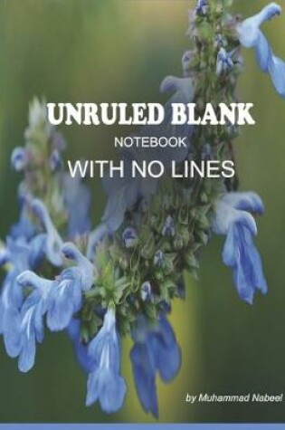 Cover of Unruled Blank Notebook with No Lines