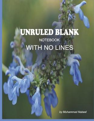Cover of Unruled Blank Notebook with No Lines