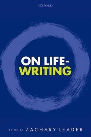 Cover of On Life-Writing