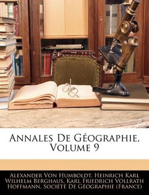 Book cover for Annales de Geographie, Volume 9