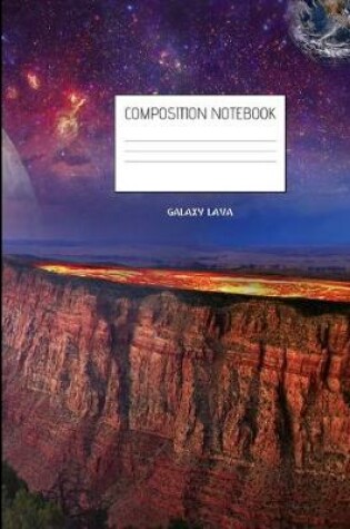 Cover of galaxy lava Composition Notebook