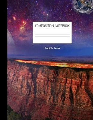 Book cover for galaxy lava Composition Notebook