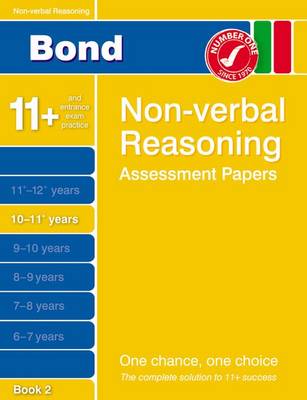 Book cover for Bond Non-Verbal Reasoning Assessment Papers 10-11+ Years Book 2