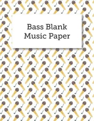 Book cover for Bass Blank Music Paper