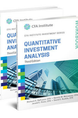 Cover of Quantitative Investment Analysis, 3e Book and Workbook Set