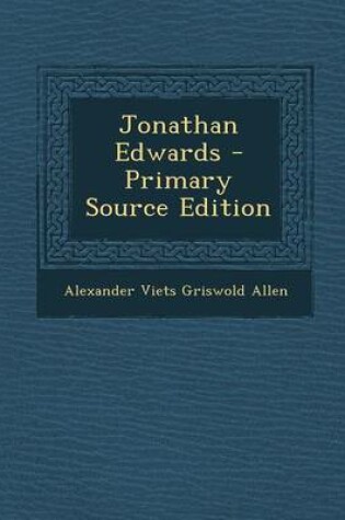 Cover of Jonathan Edwards