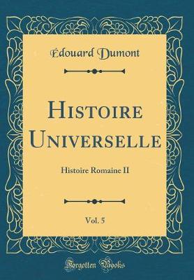 Book cover for Histoire Universelle, Vol. 5