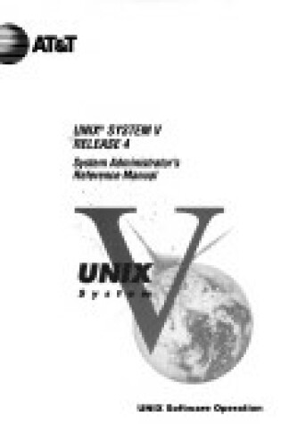 Cover of UNIX System V Release 4.0 System Administrator's Reference Manual