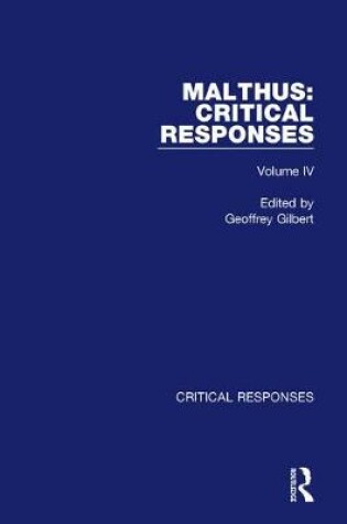 Cover of Malthus Crit Responses V4