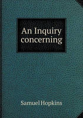 Book cover for An Inquiry concerning