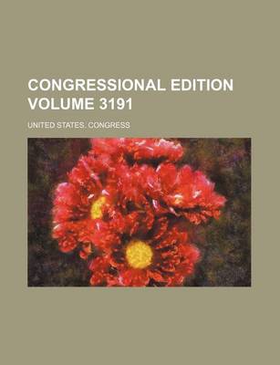 Book cover for Congressional Edition Volume 3191