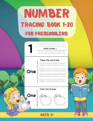 Book cover for Number Tracing Book for Preschoolers 1-20