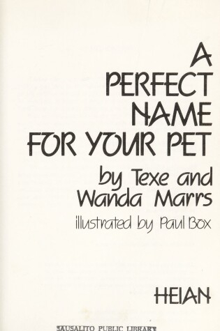 Cover of Perfect Name for Your Pet