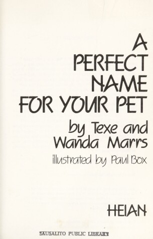 Book cover for Perfect Name for Your Pet