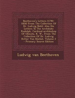 Book cover for Beethoven's Letters (1790-1826) from the Collection of Dr. Ludwig Nohl
