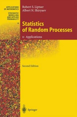 Cover of Statistics of Random Processes II