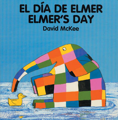 Book cover for Elmer's Day (spanish-english)