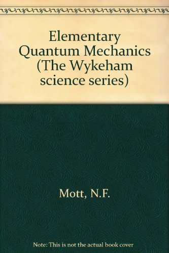 Book cover for Elementary Quantum Mechanics