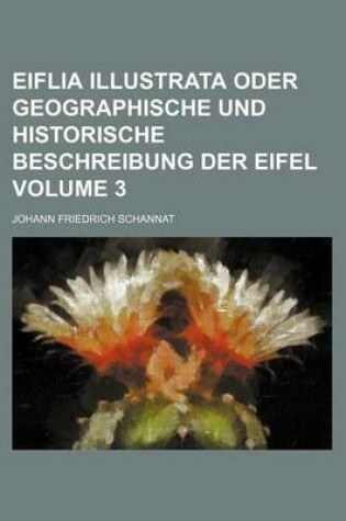 Cover of Eiflia Illustrata Oder Geographische Und Historische Beschreibung Der Eifel Volume 3