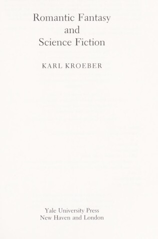 Cover of Romantic Fantasy and Science Fiction